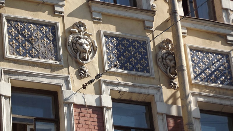 маскароны львов петербург римского корсакова дом 1