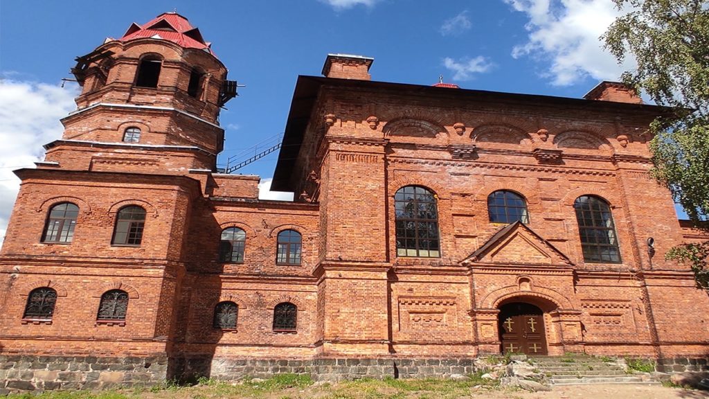 Церковь Петра Афонского и Ольги равноапольстольной на Ладожском озере.Морье.